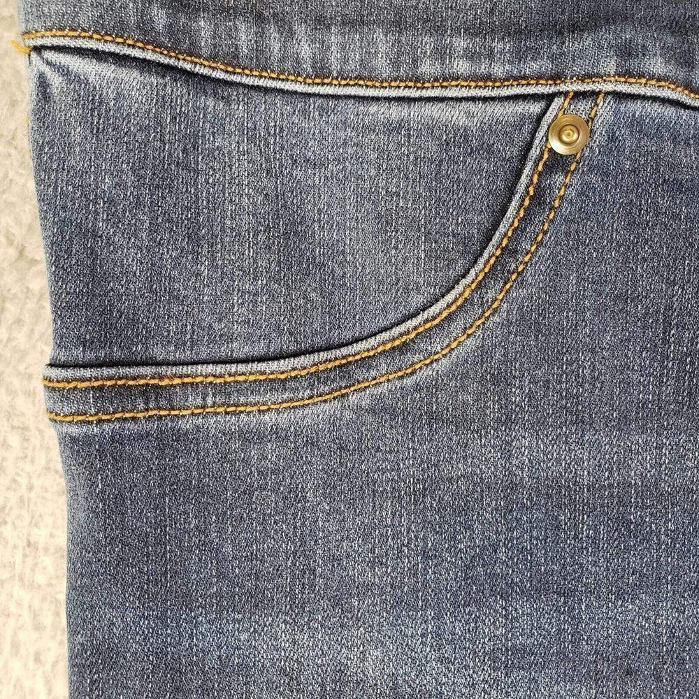 Spanx Jeans Women's Size Medium M Blue Skinny Pull On Stretch High Rise - Picture 6 of 11